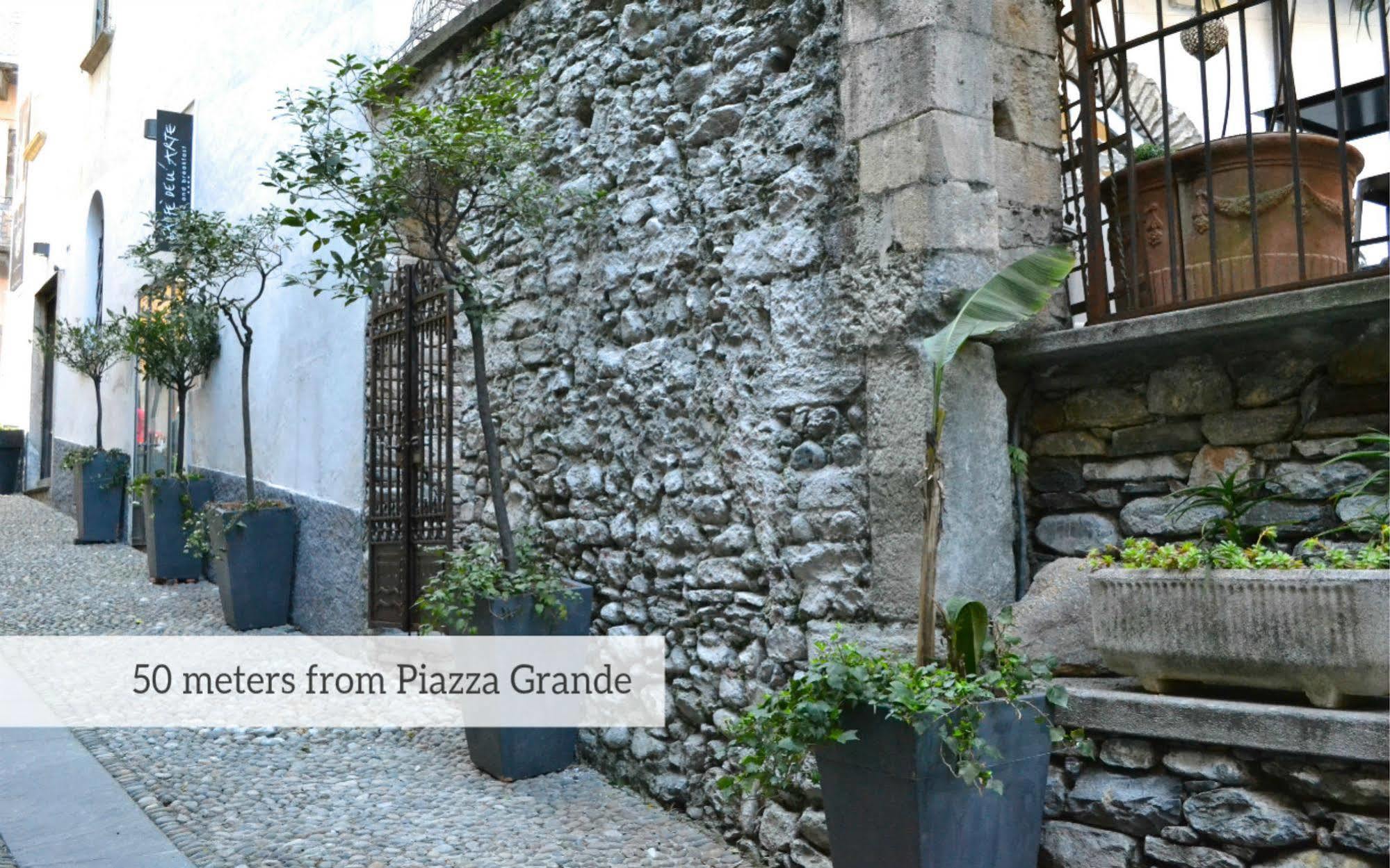 Caffe Dell'Arte Boutique Rooms Locarno Bagian luar foto